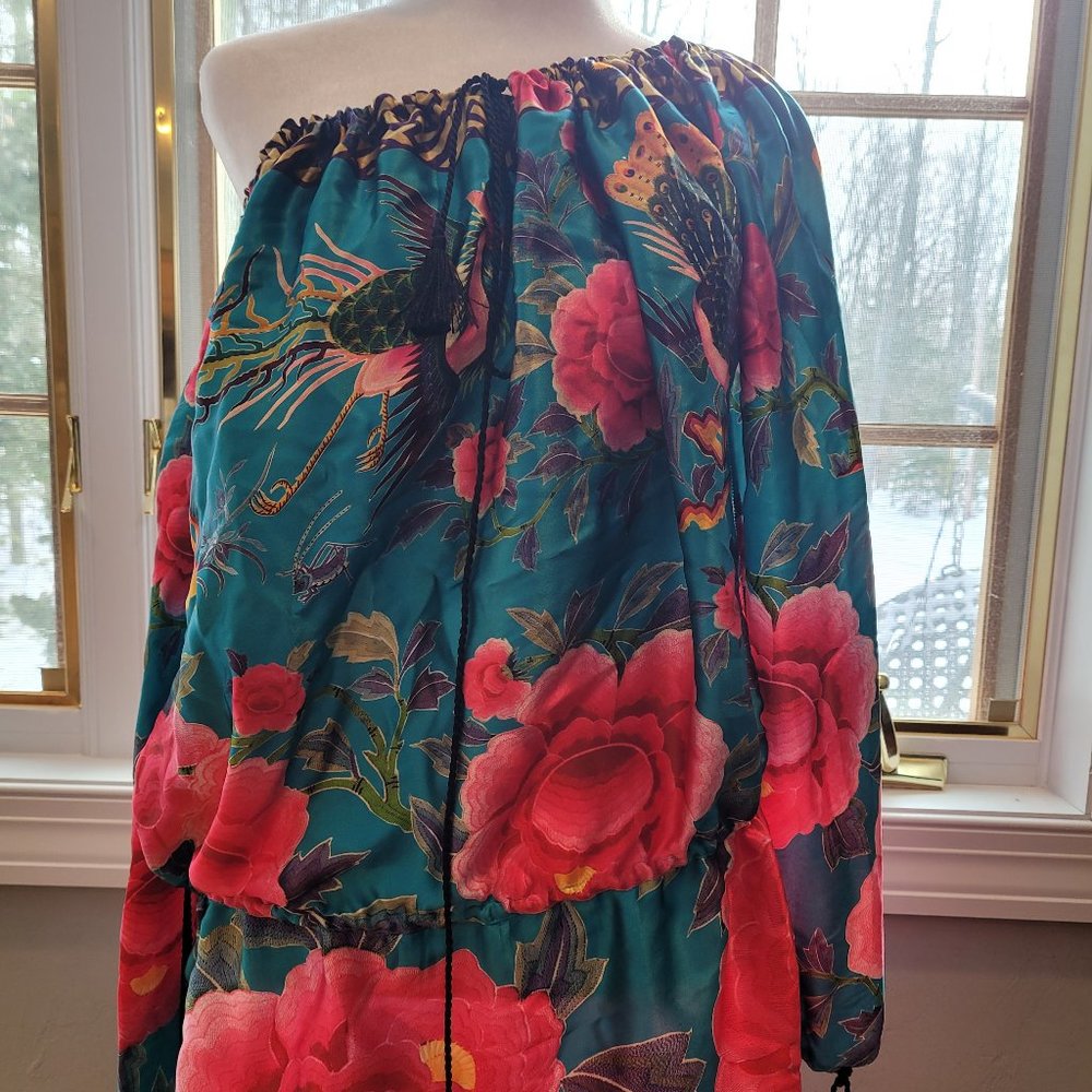 Vintage Jean Paul Gaultier Femme Colorful Dress Silk